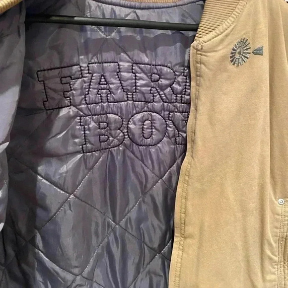 VINTAGE MENS FARM BOY TAN WESTERN VEST SIZE LARGE - Picture 3 of 4